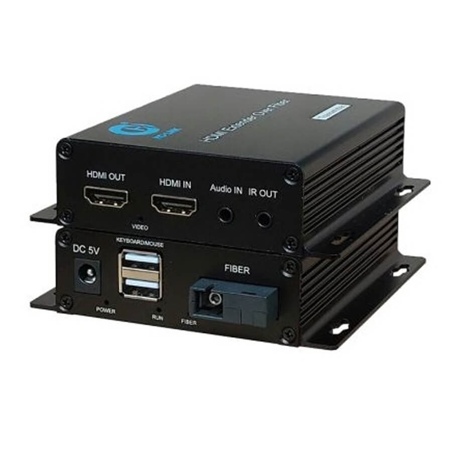 Bộ kéo dài HDMI 1080P qua cáp quang 1FO HO-LINK HL-HDMI-1USB-20T/R